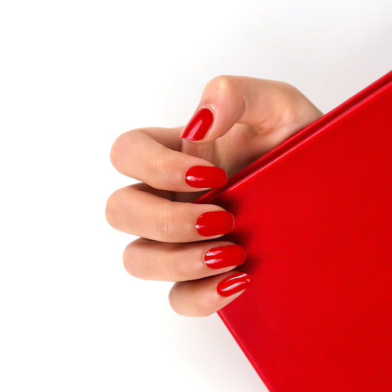 Brace Heart Red - Chicki Babes & Co Semi Cured Gel Nail Stickers