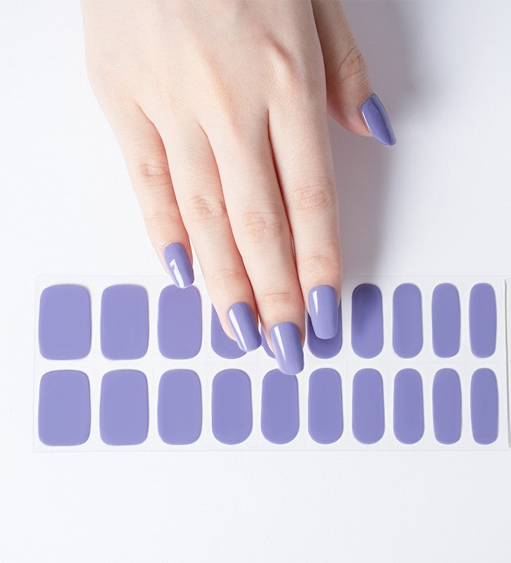 200066 - Lavender Blue Breeze - Semi Cured Gel Nail Stickers
