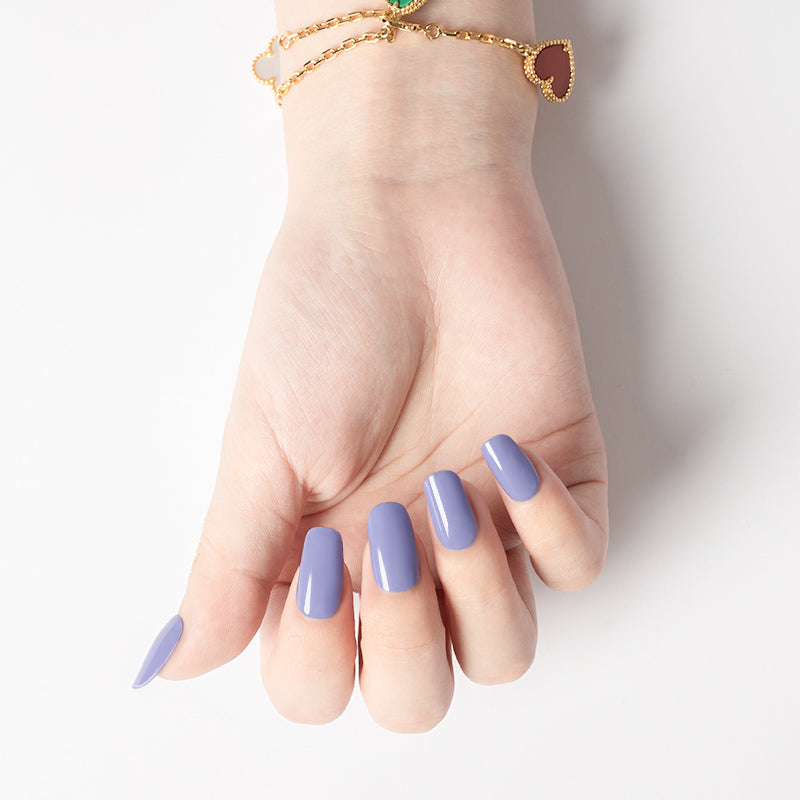 200066 - Lavender Blue Breeze - Semi Cured Gel Nail Stickers