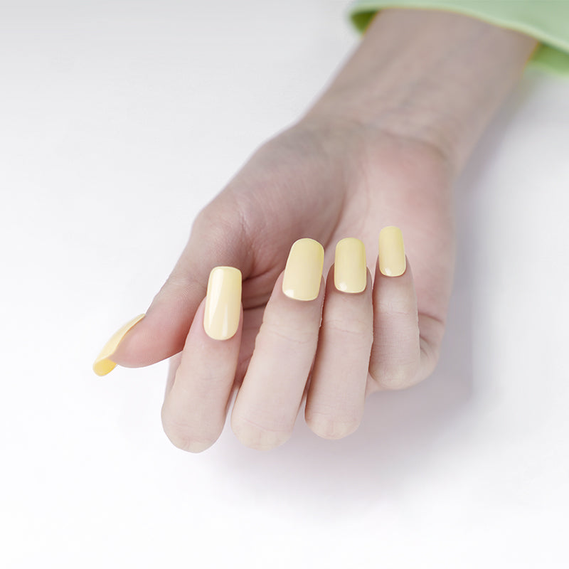Hello Yellow - Semi Cured Gel Nails - Chicki Babes & Co.