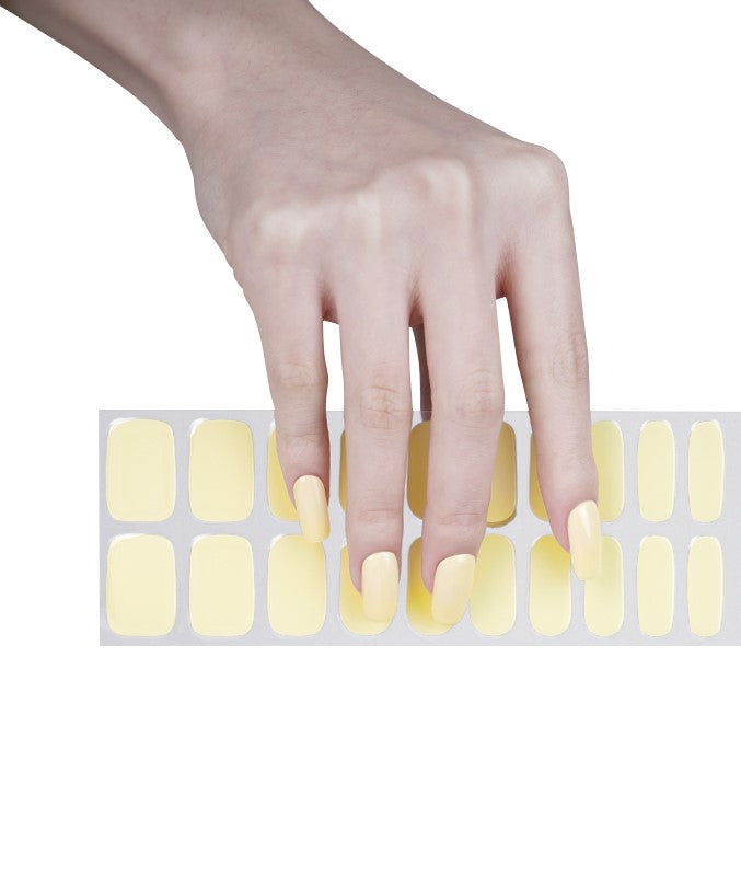 Hello Yellow - Semi Cured Gel Nail Stickers- Chickibabes & Co.