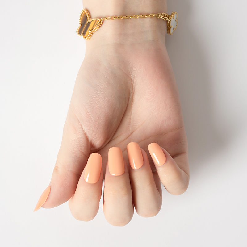 200070 - Apricot Delight - Semi Cured Gel Nail Stickers