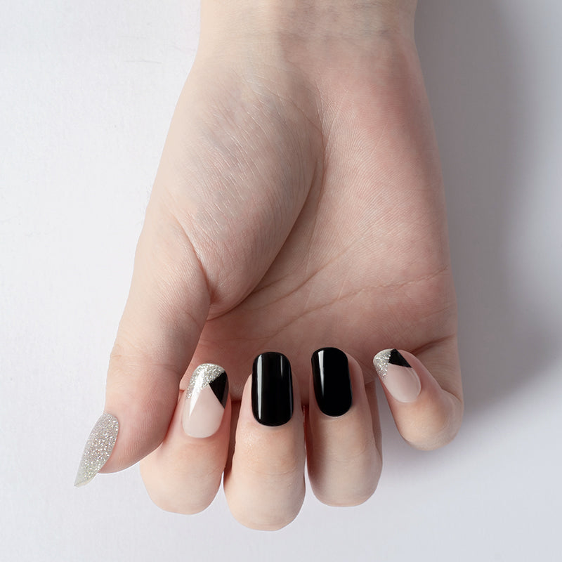 200073 - Midnight Glamour - Semi Cured Gel Nail Stickers