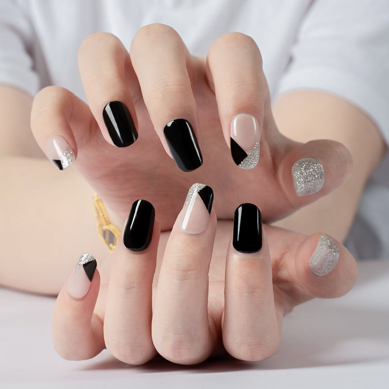 200073 - Midnight Glamour - Semi Cured Gel Nail Stickers