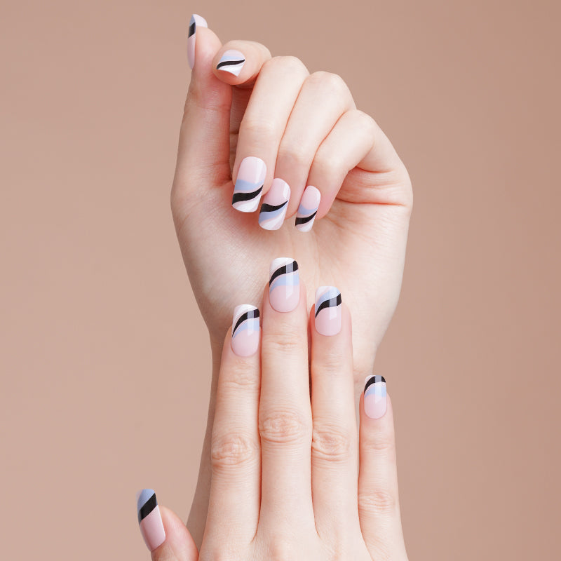 200081 - Cosmic Disco Delight - Semi Cured Gel Nail Stickers
