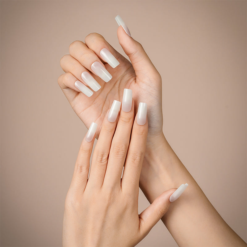 Latte Drift - Semi Cured Gel Nail Stickers