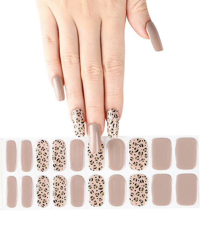 Golden Safari - Semi Cured Gel Nails