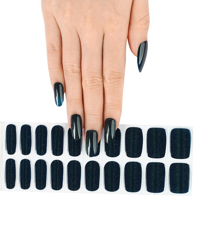 200165 - Sapphire Gloss - Semi Cured Gel Nail Stickers
