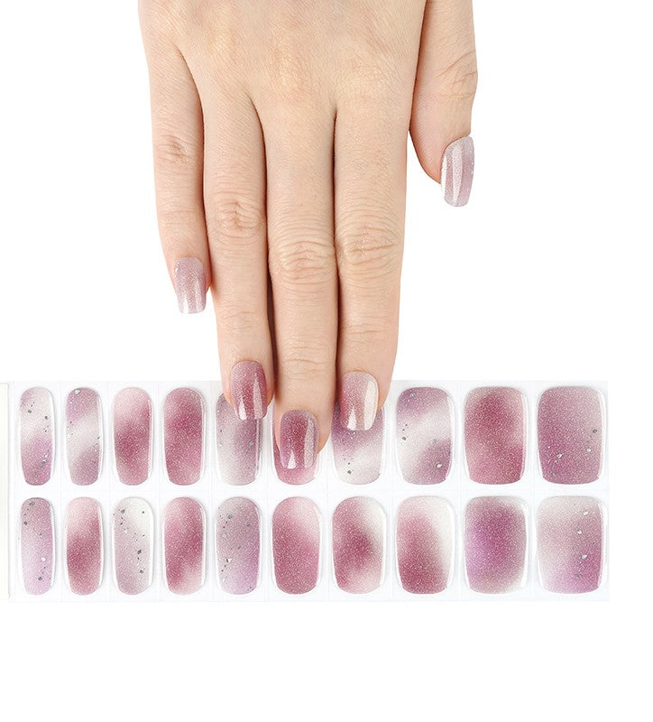 200176 - Purple Star Gaze - Semi Cured Gel Nail Stickers