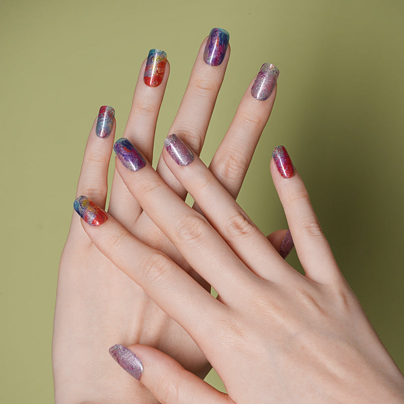 Mystic Glitter - Semi Cured Gel Nails