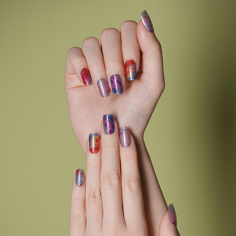 Mystic Glitter - Semi Cured Gel Nails