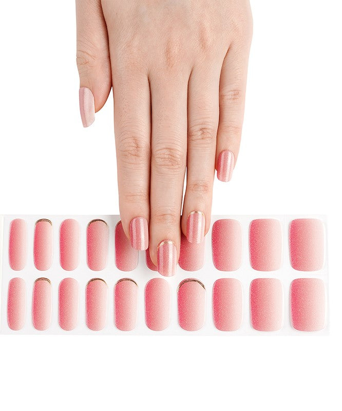 Rosy Glamour - Semi Cured Gel Nails
