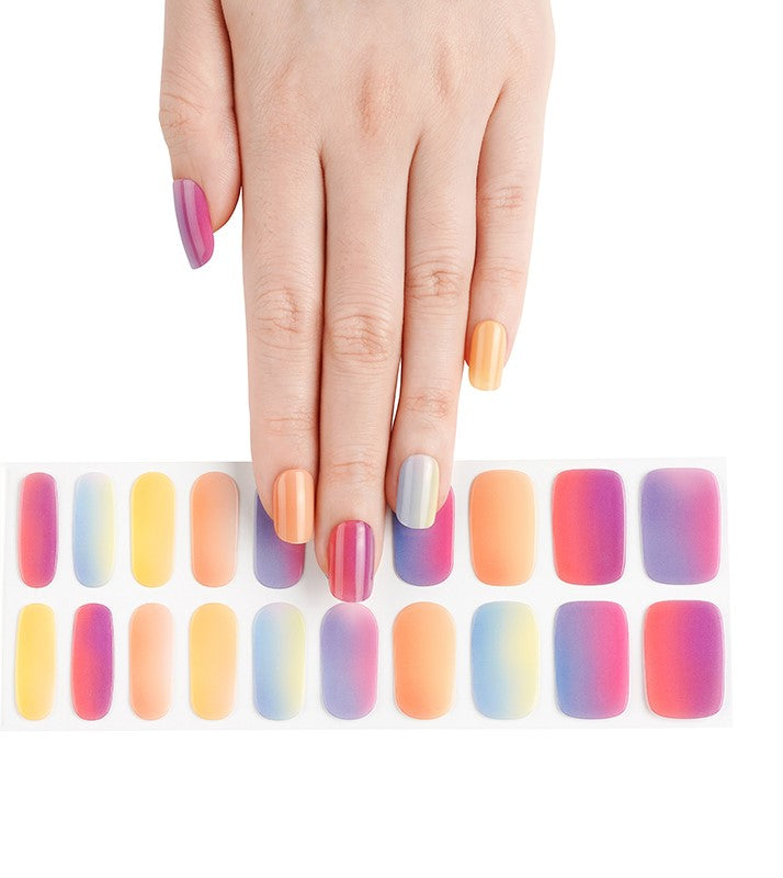 200214 - Sunset Dream - Semi Cured Gel Nail Stickers