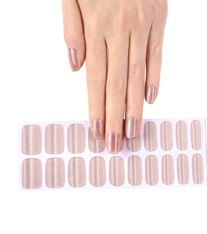 200228 - Golden Glaze Twinkle - Semi Cured Gel Nail Stickers