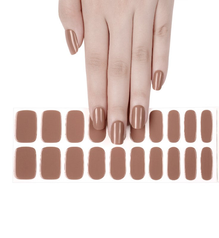 200235 - Mocha Dream - Semi Cured Gel Nail Stickers