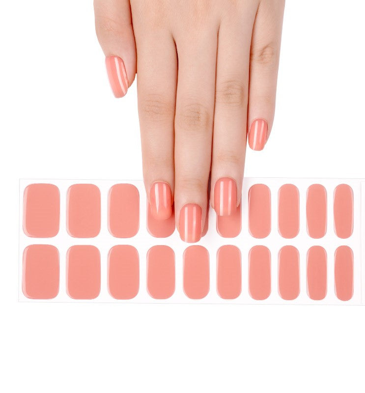 200238 - Apricot Sunset - Semi Cured Gel Nail Stickers