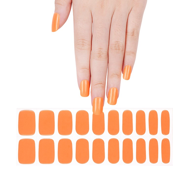 200248 - Autumn Sunset - Semi Cured Gel Nail Stickers