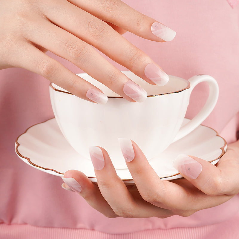 200252 - Diamond Chic Nude - Semi Cured Gel Nail Stickers