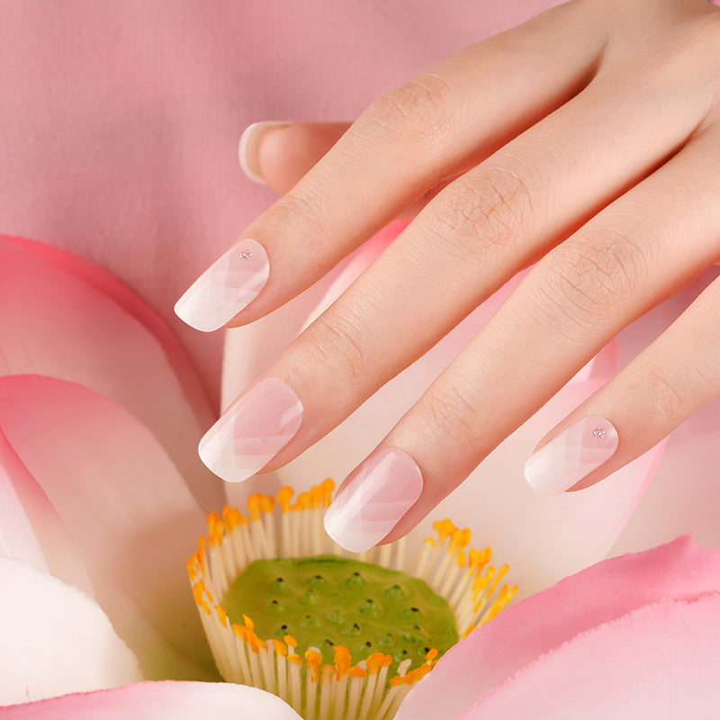 200252 - Diamond Chic Nude - Semi Cured Gel Nail Stickers