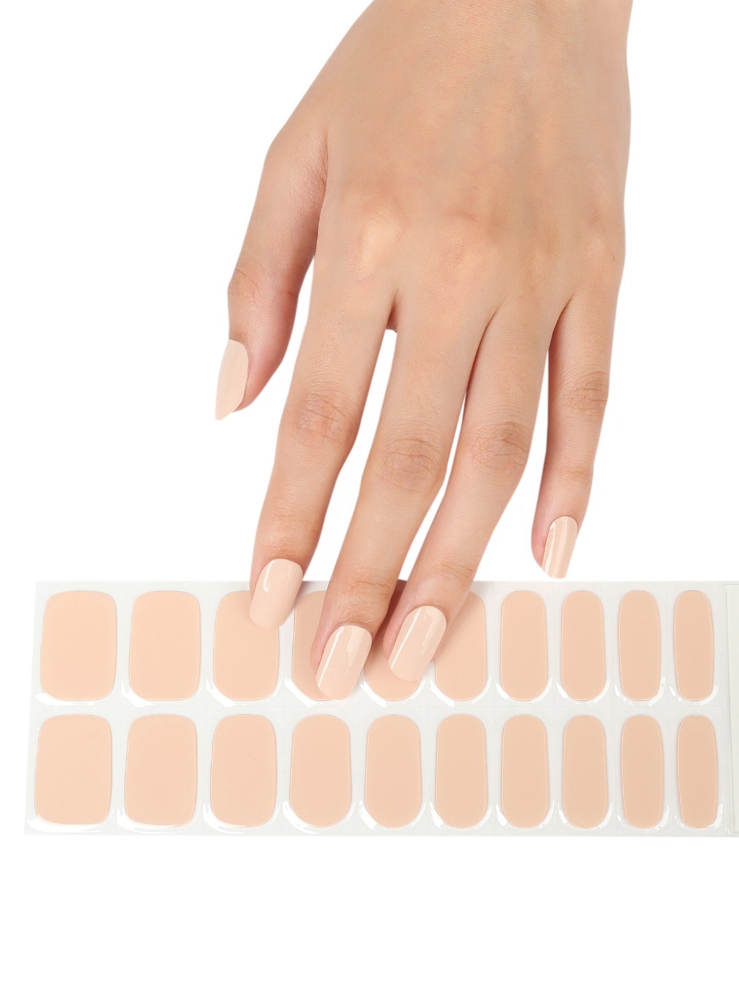 200027 - Natural Peach - Semi Cured Gel Nail Stickers