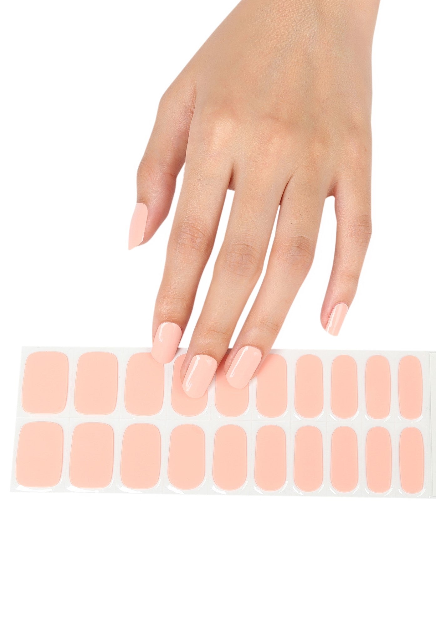 Sunkissed Apricot - Semi Cured Gel Nail Stickers