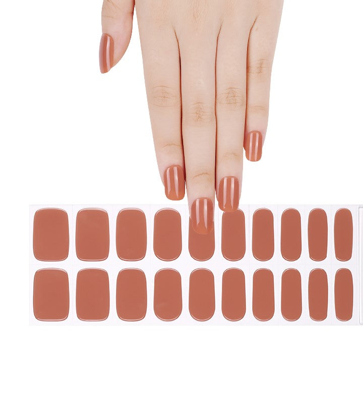 200312 - Latte Mornings - Semi Cured Gel Nail Stickers