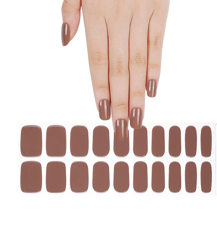 200313 - Cocoa Dream - Semi Cured Gel Nail Stickers
