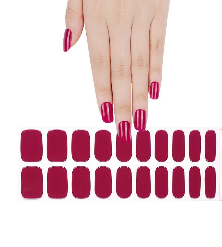 200315 - Fuchsia Glaze - Semi Cured Gel Nail Stickers
