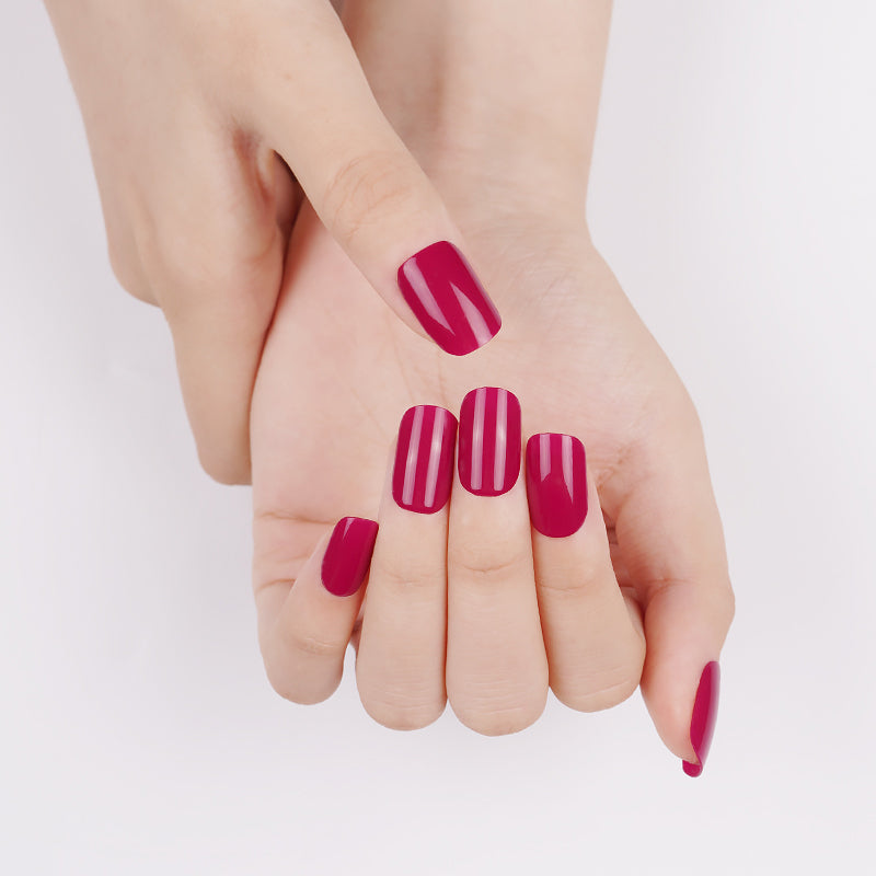 200315 - Fuchsia Glaze - Semi Cured Gel Nail Stickers