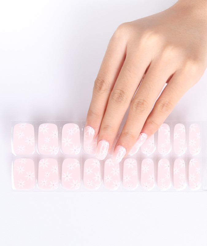 Daisy Bloom Semi Cured Gel Stickers