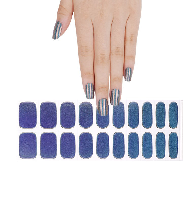 200323 - Golden Majesty Sparkle - Semi Cured Gel Nail Stickers