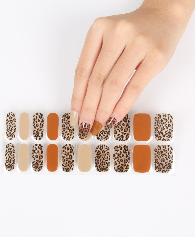 Wild Safari - Semi Cured Gel Nail Stickers