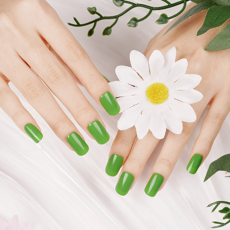 200340 - Crisp Green Apple - Semi Cured Gel Nail Stickers