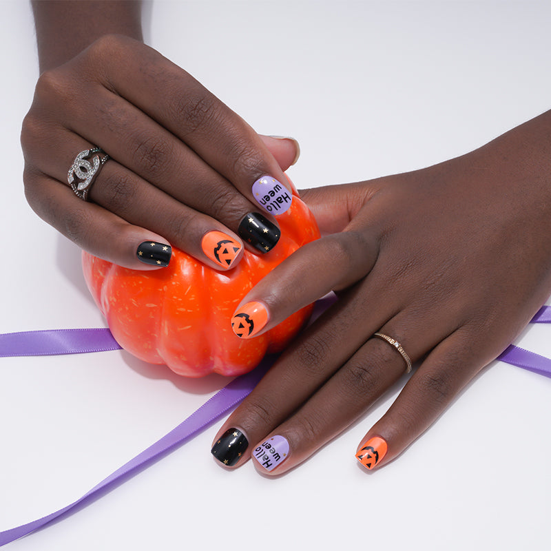 200038 - Halloween Funk - Semi Cured Gel Nail Stickers
