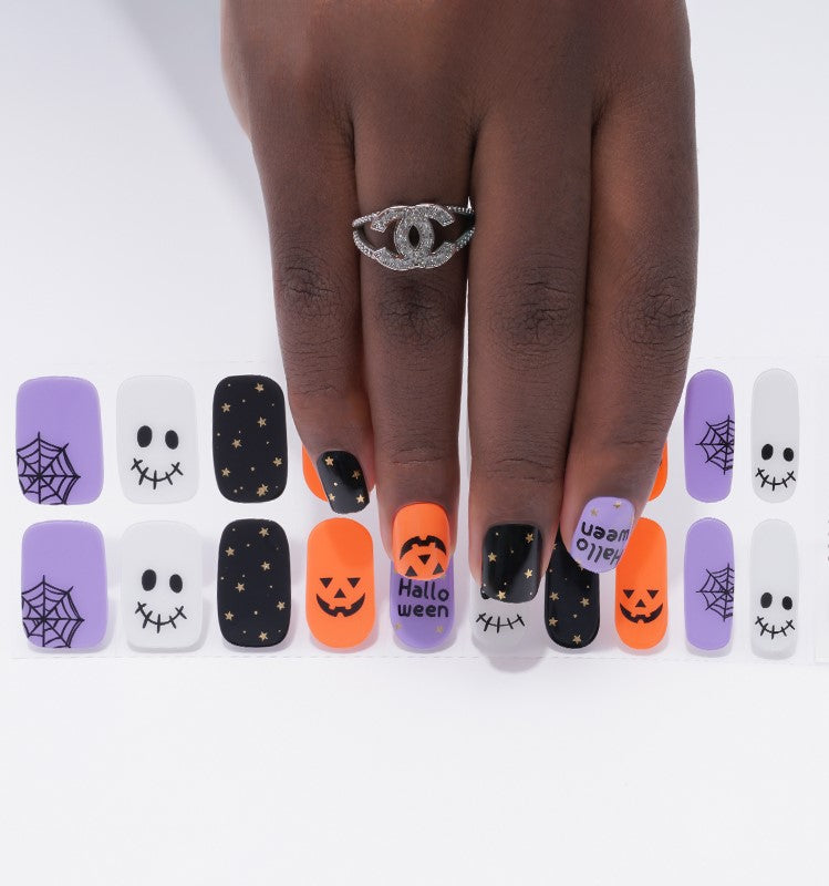 200038 - Halloween Funk - Semi Cured Gel Nail Stickers