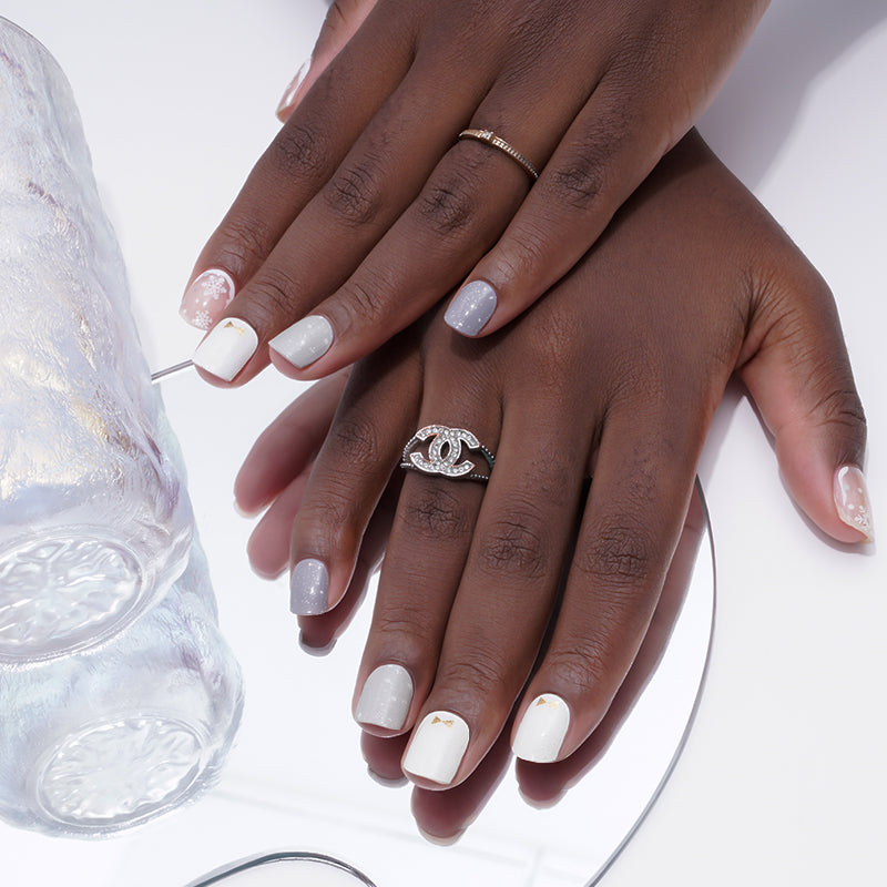 200040 - Icy Glamour - Semi Cured Gel Nail Stickers