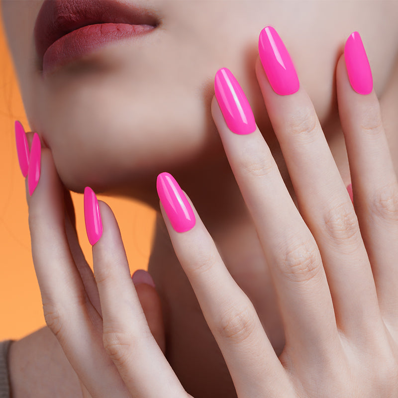 200084 - Candy Pink Delight - Semi Cured Gel Nail Stickers