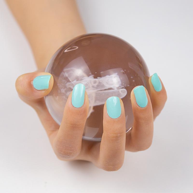 Semi Cured Gel Nails - Sea Glass