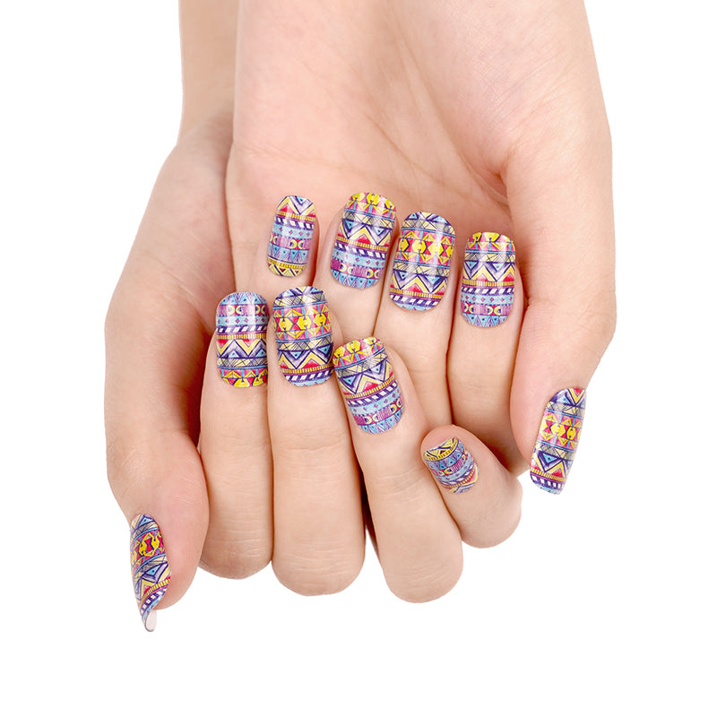 Aztec Dream - DIY Semi Cured Gel Nails