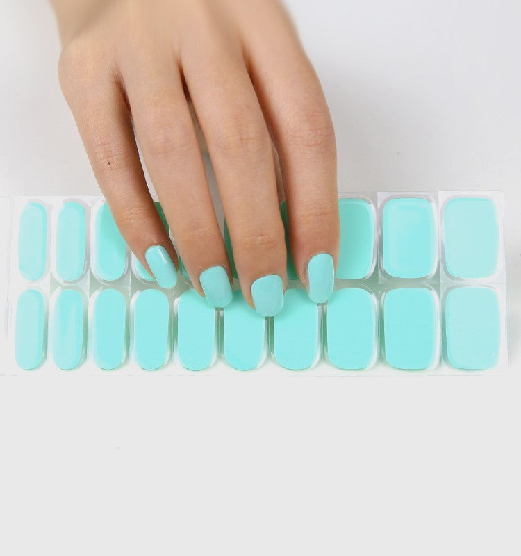 Chicki Babes & Co Sea Glass Semi Cured Gel Nails