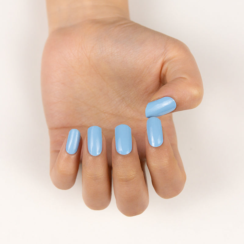 Sky Blue - Semi Cured Gel Nail Stickers