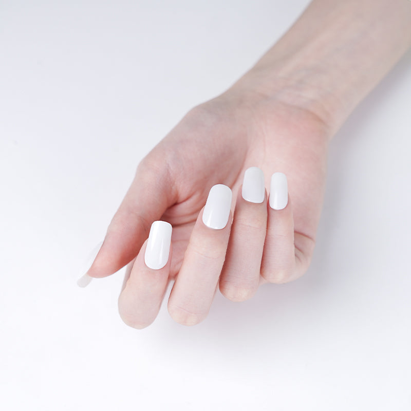 200057 - Heavenly White - Semi Cured Gel Nail Stickers