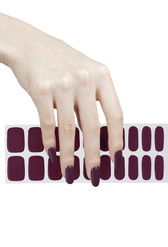 200065 - Mulberry Magic - Semi Cured Gel Nail Stickers