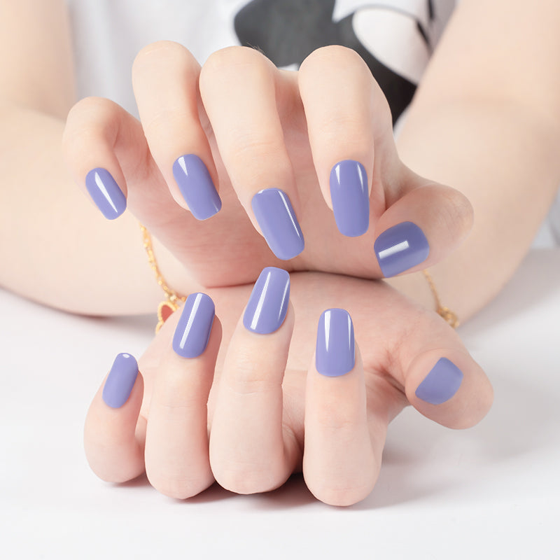 200066 - Lavender Blue Breeze - Semi Cured Gel Nail Stickers