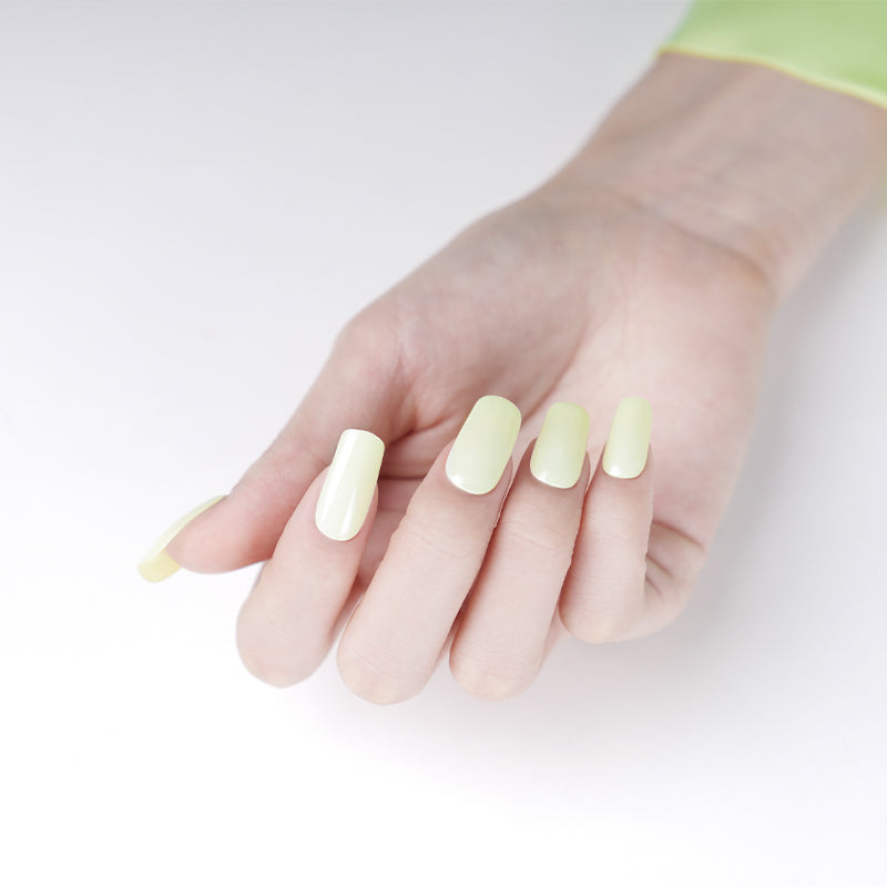 Lime Sorbet - Semi Cured Gel Nails - Chickibabes & Co.