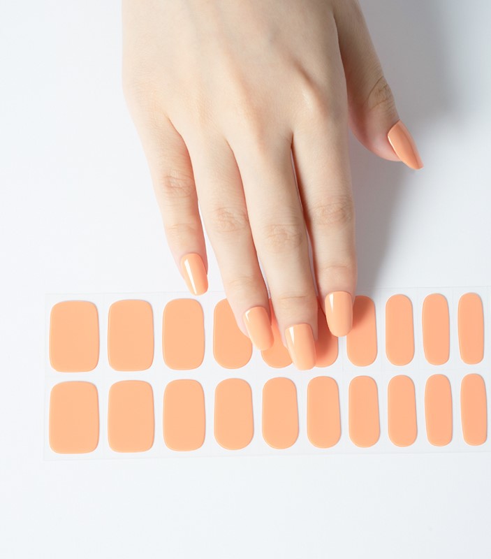 200070 - Apricot Delight - Semi Cured Gel Nail Stickers