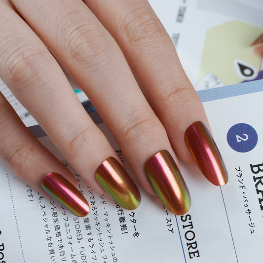 200139 - Garnet Glimmer - Semi Cured Gel Nail Stickers