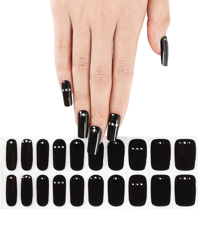 200147 - Black Diamond - Semi Cured Gel Nail Stickers