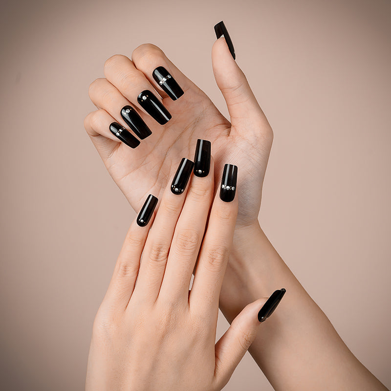 200147 - Black Diamond - Semi Cured Gel Nail Stickers