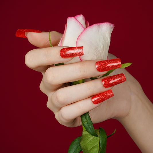 200151 - Christmas Day Sparkle - Semi Cured Gel Nail Stickers